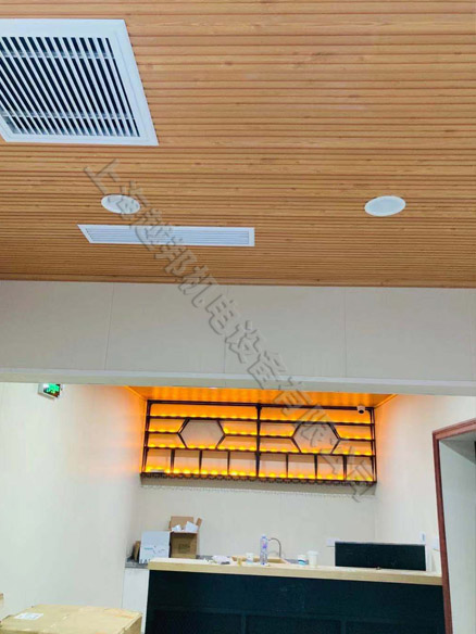 茶室美的空調和三菱新風安裝工程