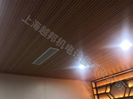 茶室美的空調和三菱新風安裝工程